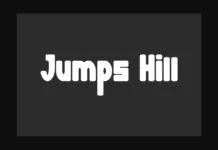 Jumps Hill Font Poster 1