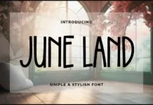 June Land Font June Land Font Poster 1