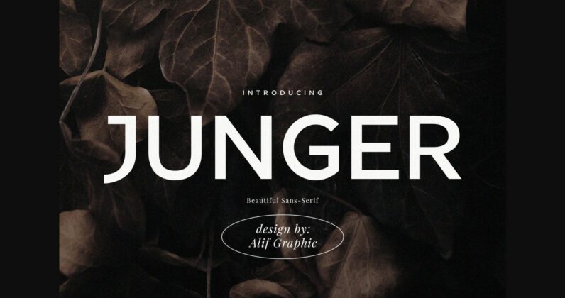 Junger Font Poster 3