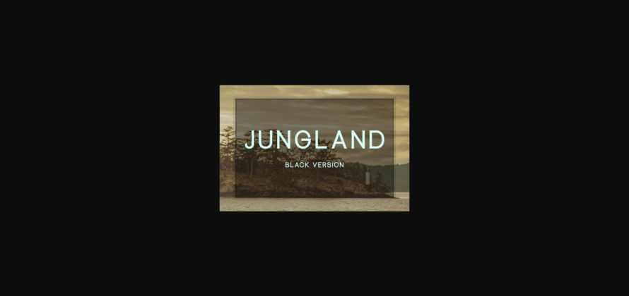 Jungland Black Font Poster 1