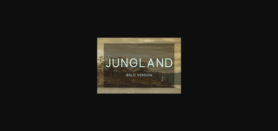 Jungland Bold Font Poster 3