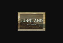 Jungland Bold Font Poster 1