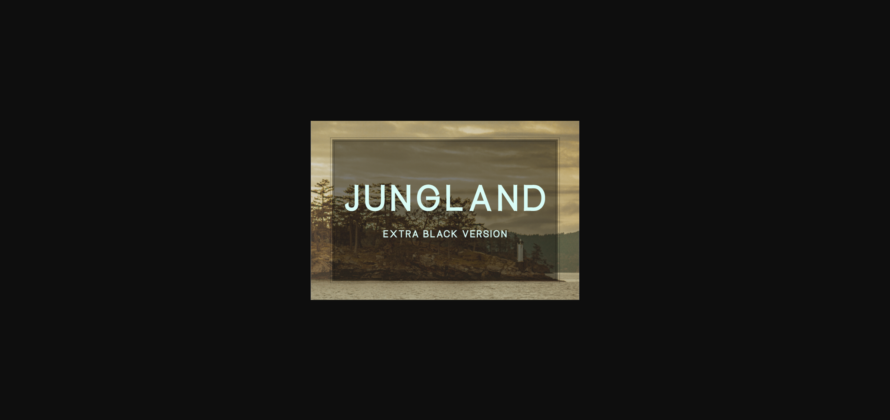 Jungland Extra Black Font Poster 3
