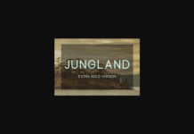 Jungland Extra Bold Font Poster 1