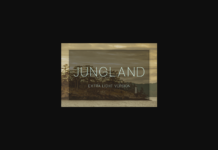 Jungland Extra Light Font Poster 1
