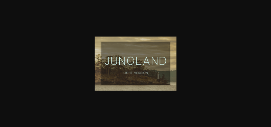 Jungland Light Font Poster 3