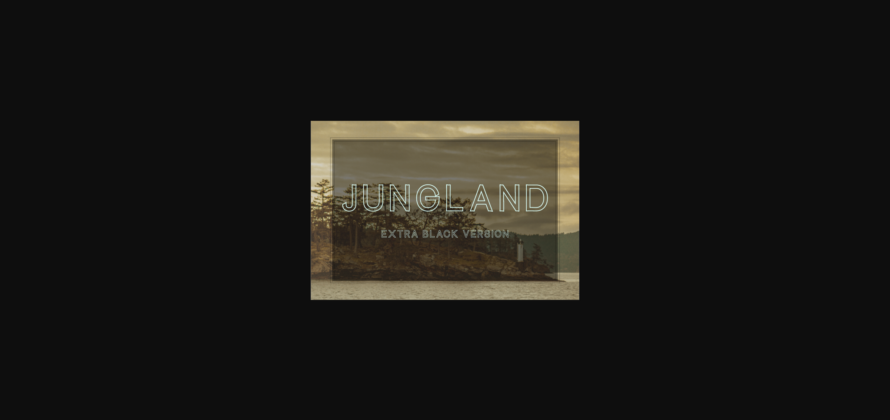 Jungland Outline Extra Black Font Poster 3