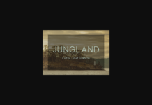 Jungland Outline Extra Light Font Poster 1