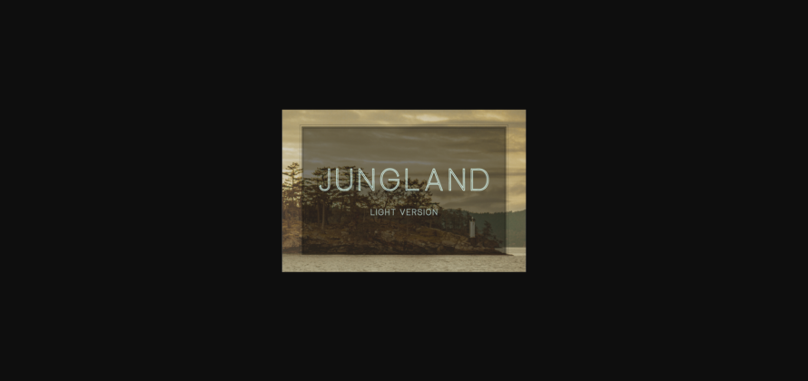 Jungland Outline Light Font Poster 3