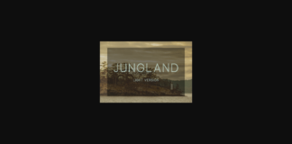 Jungland Outline Light Font Poster 1