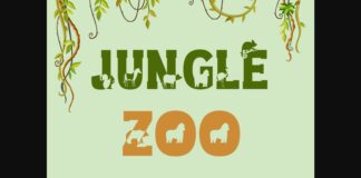 Jungle Zoo Font Poster 1