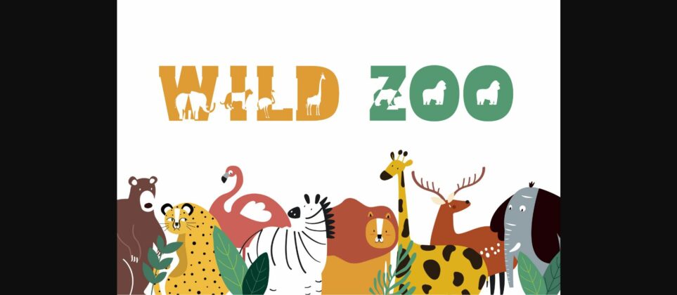Jungle Zoo Font Poster 4