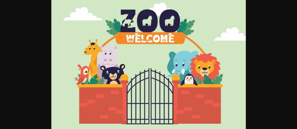 Jungle Zoo Font Poster 5