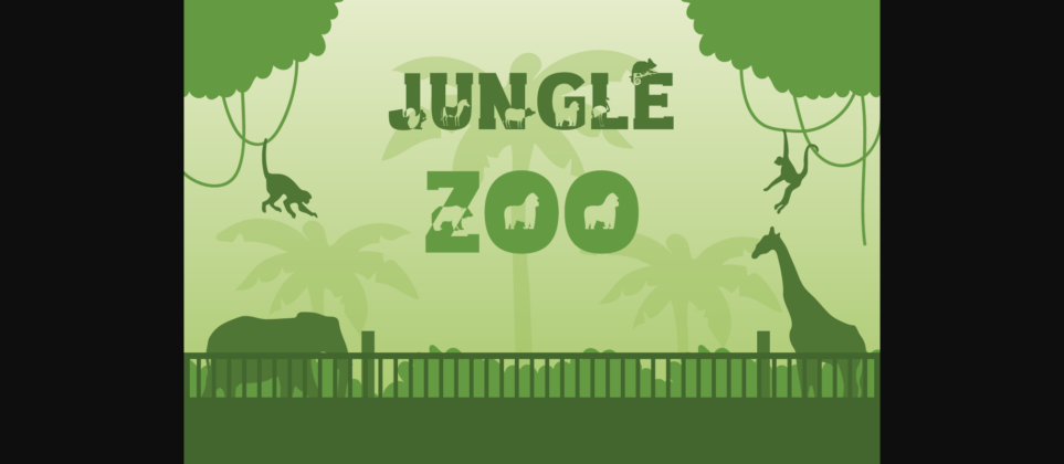 Jungle Zoo Font Poster 6
