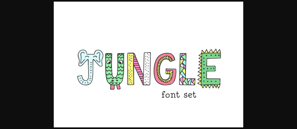 Jungle Font Poster 3