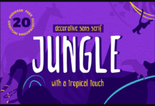 Jungle Font Poster 1