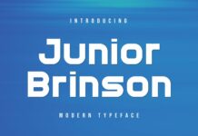 Junior Brinson Font Poster 1