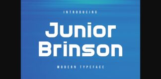 Junior Brinson Font Poster 1