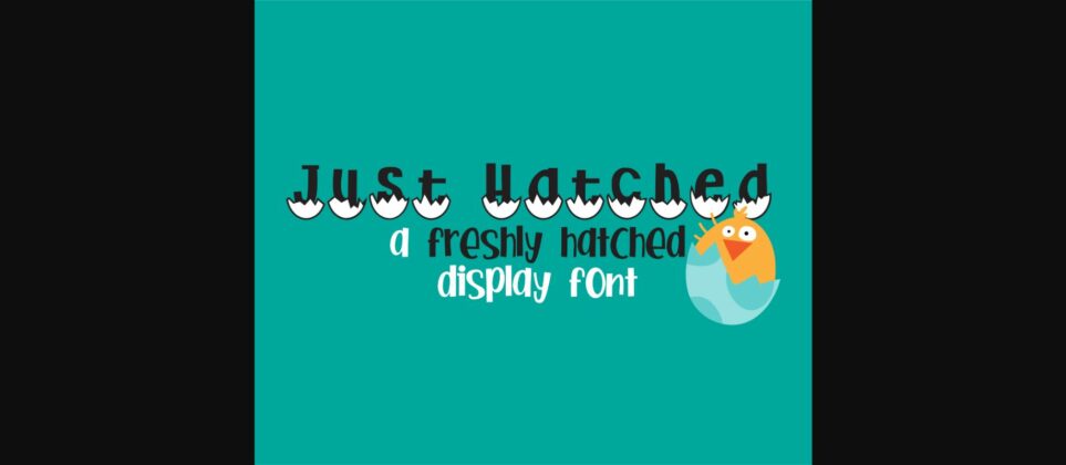 Just Hatched Font Poster 3