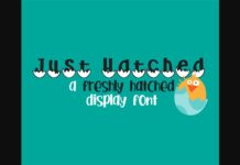 Just Hatched Font Poster 1