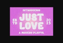 Just Love Font Poster 1