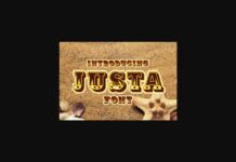 Justa Font Poster 1