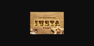 Justa Font Poster 1