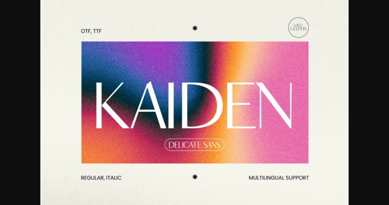 Kaiden Font Poster 3