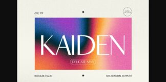Kaiden Font Poster 1
