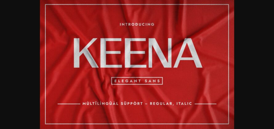 Keena Font Poster 3