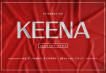 Keena Font Poster 1