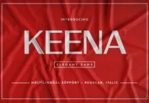 Keena Font Keena Font Poster 1