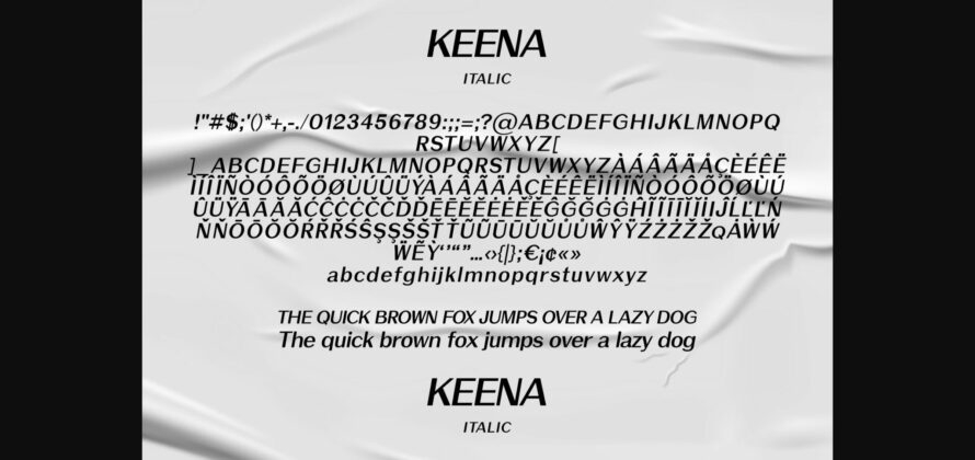 Keena Font Poster 8