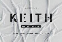 Keith Font Poster 1