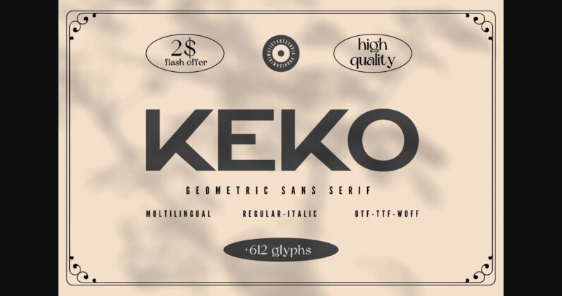 Keko Font Poster 3