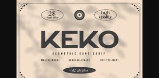 Keko Font Poster 1