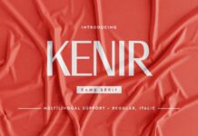 Kenir Font Poster 1