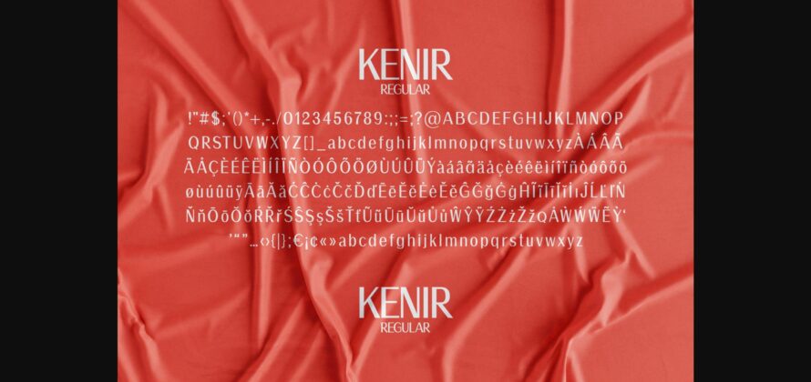 Kenir Font Poster 8