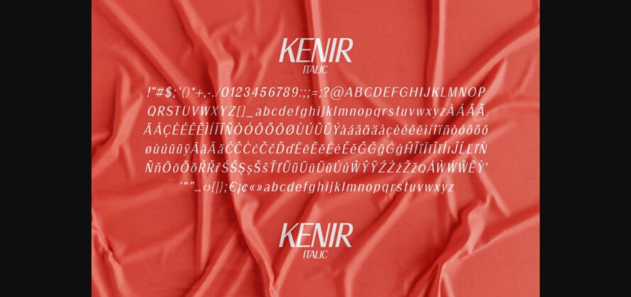 Kenir Font Poster 9