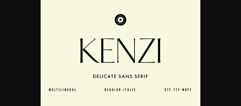 Kenzi Font Poster 3