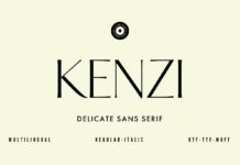 Kenzi Font Poster 1