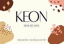 Keon Font Poster 1