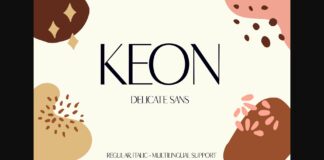 Keon Font Poster 1