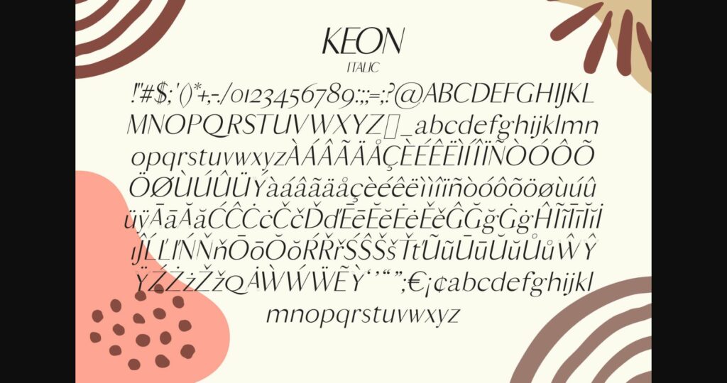 Keon Font Poster 9