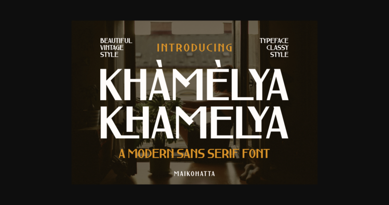 Khamelya Font Poster 3