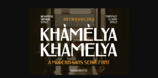 Khamelya Font Poster 1