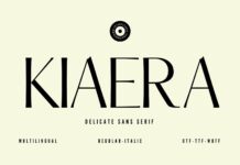 Kiaera Font Poster 1