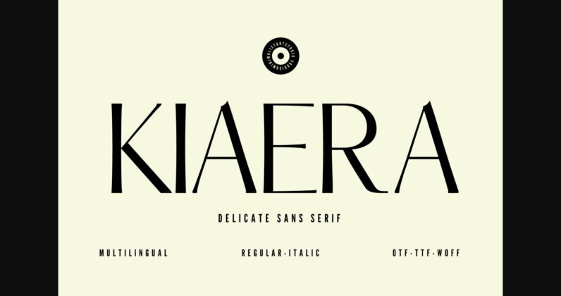 Kiaera Font Poster 1