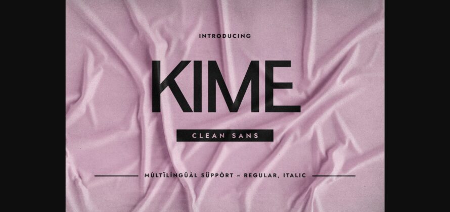 Kime Font Poster 3