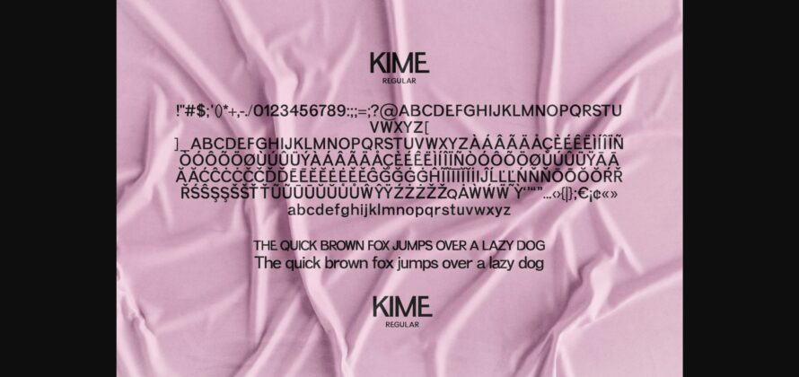 Kime Font Poster 11